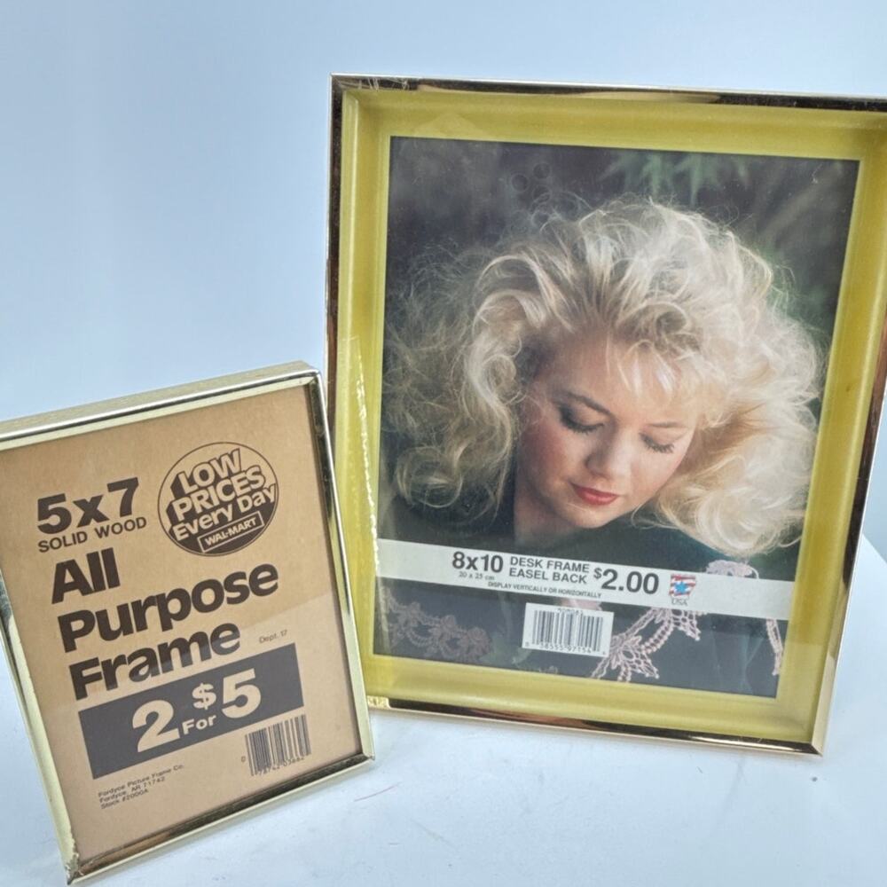 Wide Deep Gold Picture Frames 5x7 8x10 New Vintage Style Tabletop Photo Frames